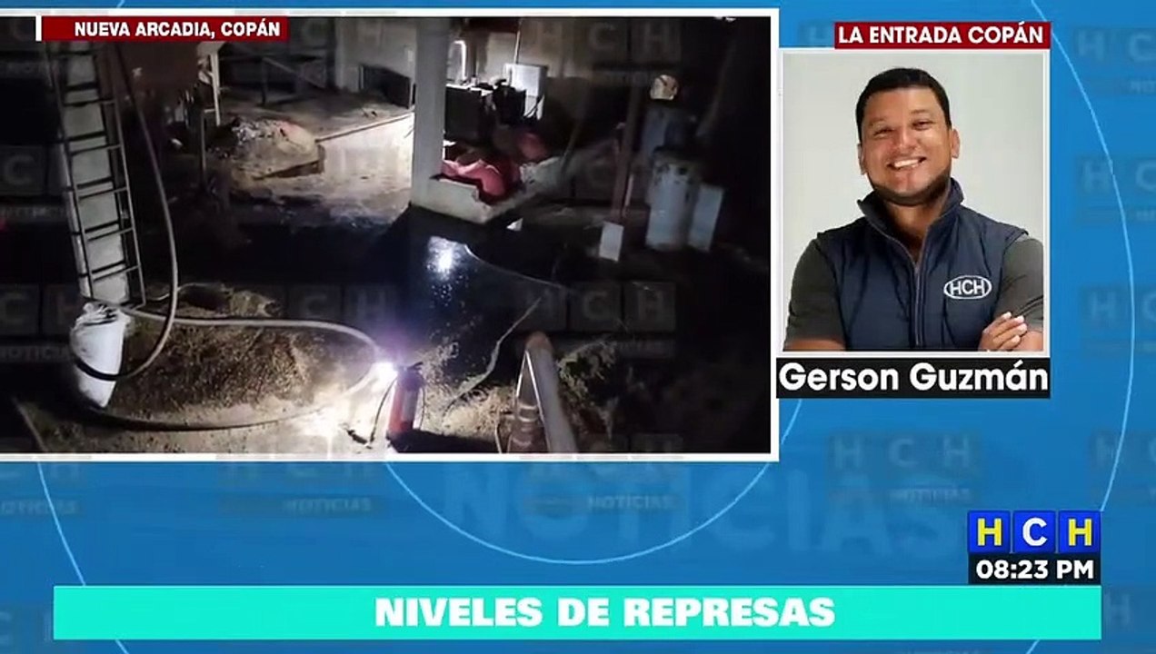 Voraz incendio consume parte de un beneficio de café en "Las Bodegas" de Nueva Arcadia, Copán