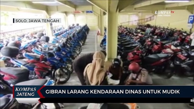 Gibran Larang Kendaraan Dinas untuk Mudik
