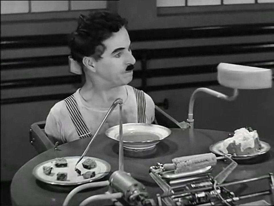 Tiempos Modernos -  La maquina de comer(480P)