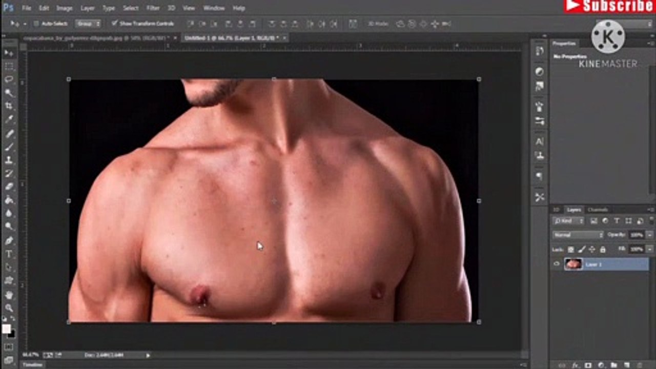 3d text on chest in photoshop cc | Photoshop Tutorial