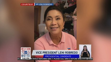 VP Robredo, hinimok ang mga taga-suportang itama ang fake news laban sa kanilang kampo | 24 Oras