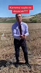Sarıgül, bu kez kameraya toprak fırlattı