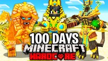I Survived 100 Days in Ancient Egypt in Minecraft.. Here's What Happened..