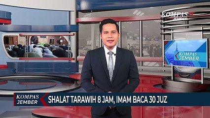 Shalat Tarawih 8 Jam, Imam Baca 30 Juz Alquran