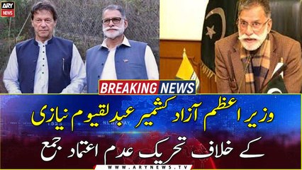 No-trust motion submitted against AJK PM