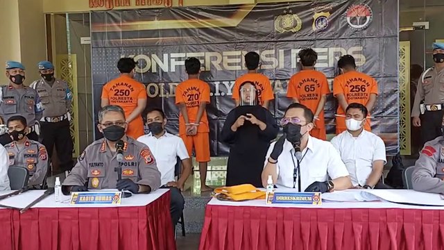 Polda DIY Amankan 5 Remaja Pelaku Kejahatan Jalanan