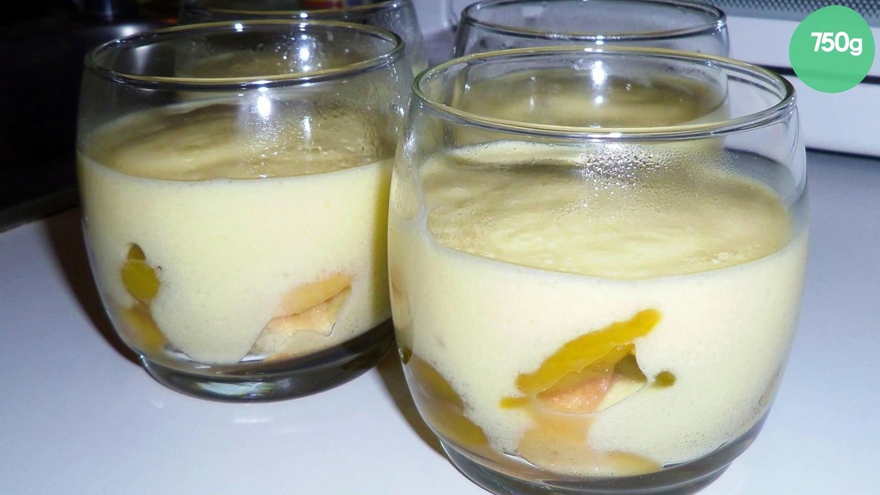 Verrines mirabelles et crème chiboust