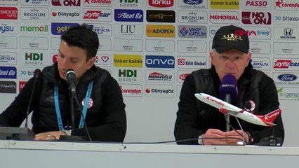 SPOR Fraport TAV Antalyaspor - Atakaş Hatayspor maçının ardından