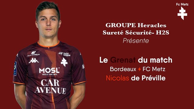 Bordeaux - Metz, Nicolas De Preville Grenat du match