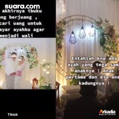 Tega Banget! Agar Mau Jadi Wali Nikah,  Pengantin Wanita Ini Harus Bayar Ayahnya Sendiri