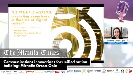 Communications innovations for unified nation building: Michelle Orosa-Ople