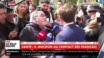 Regardez l'échange tendu entre le président Emmanuel Macron et des soignants lors de son déplacement à Mulhouse - VIDEO