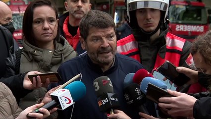 Bajo custodia policial la herida grave en el incendio de Barcelona