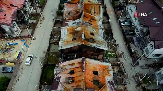 Rus askerlerinin çekildiği şehirden kahreden görüntü