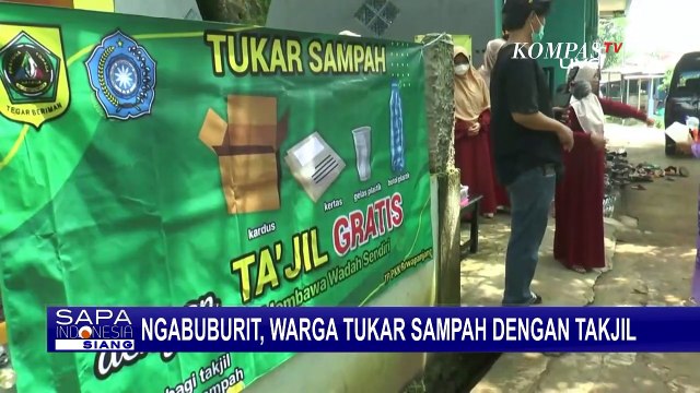 Ngabuburit Bermanfaat, Sampah Kering Dapat Ditukar dengan Takjil!