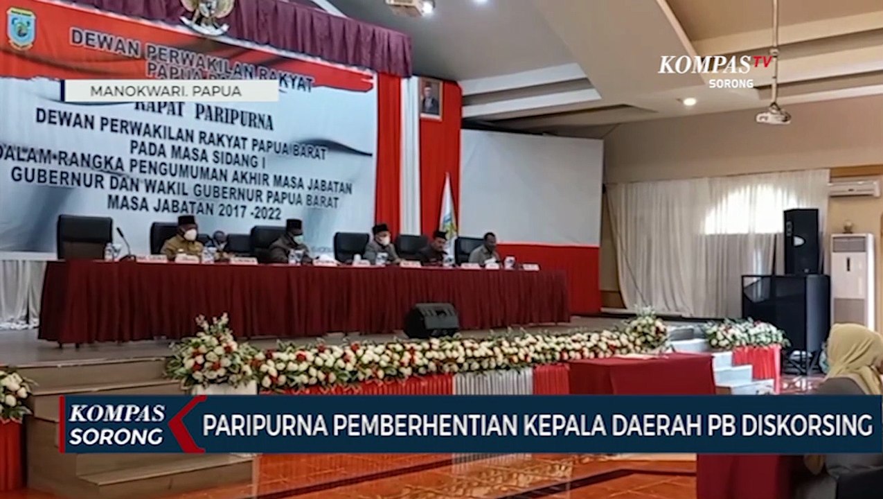 Paripurna Pengusulan Pemberhentian Gubernur dan Wakil Guberbur Papua Barat Nyaris Terjadi Adu Jotos