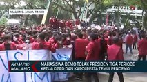 Temui Pendemo, Ketua DPRD Kota Malang Sepakat Tidak Ada Penundaan Pemilu