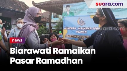 Memupuk Toleransi Umat Beragama, Biarawati Ramaikan Pasar Ramadhan Kampung Samirono