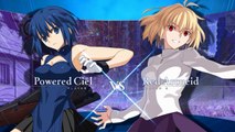 Melty Blood : Type Lumina - Gameplay Powered Ciel vs  Red Arcueid