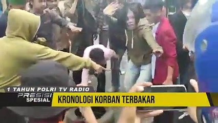 Demo di Bone, Korlap Aksi Terbakar Saat Api Saat Bakar Ban