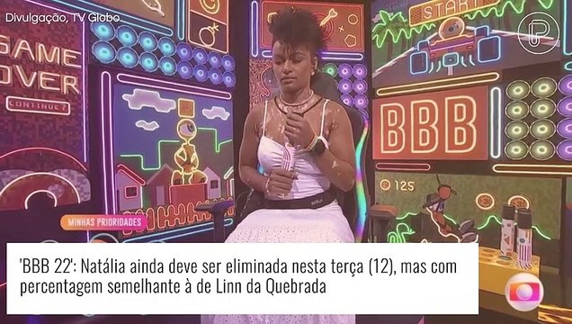 'BBB 22': enquete atualizada do Paredão mostra redução de votos em Natália. Veja diferença!