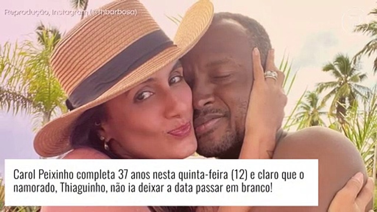Thiaguinho derrete Carol Peixinho com surpresa romântica em aniversário de 37 anos: 'Alegria todo dia'. Vídeo!