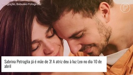 Leo chegou! Sabrina Petraglia anuncia nascimento do 3º filho: 'Parto foi diferente'. Veja fotos do bebê!