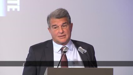 Laporta "convencido" de que el Barça ganará la Liga