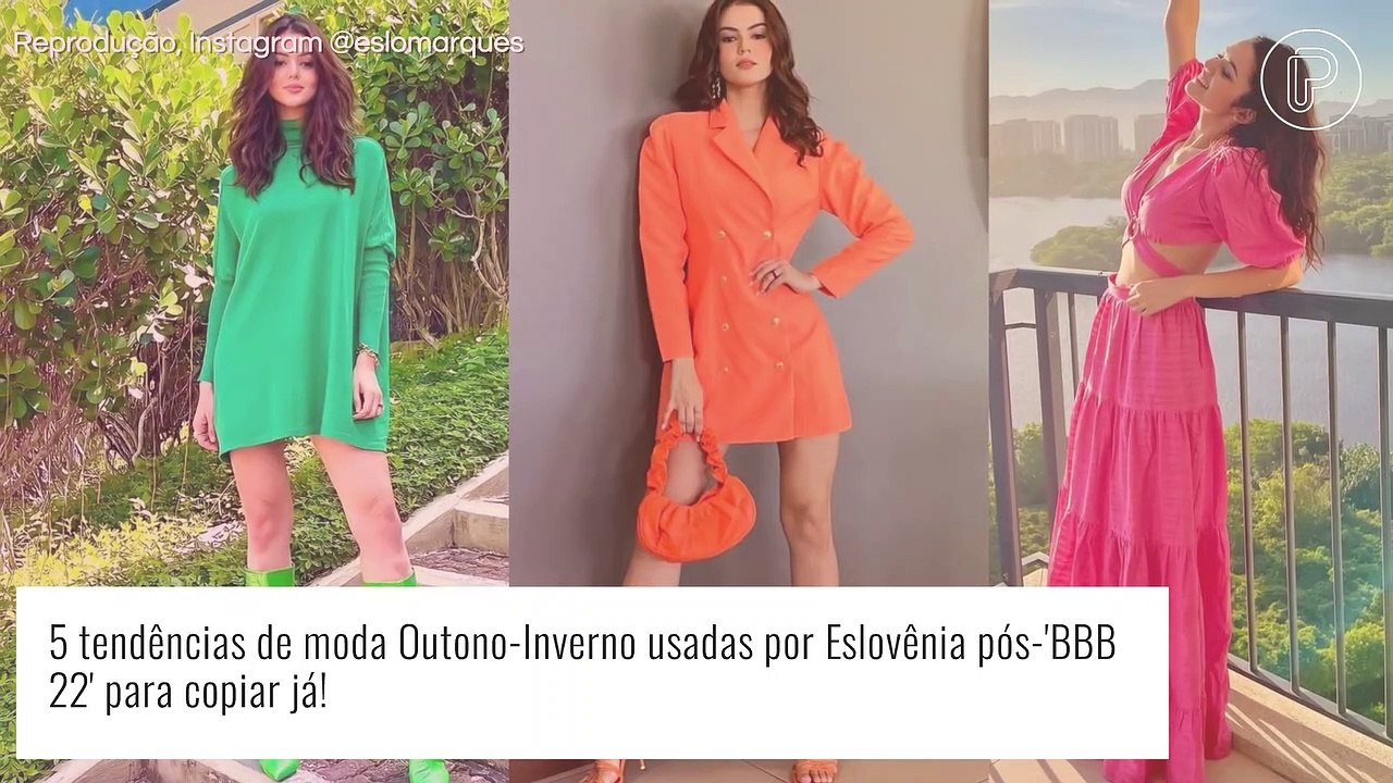 5 tendências de moda Outono-Inverno usadas por Eslovênia pós-'BBB 22' para copiar já!