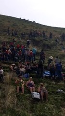 Cowboy Fails Gracefully Riding a Cooler Down a Mountain