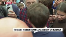 «Je n'ai jamais vu un président de la Ve République aussi nul que vous» : échange tendu entre Emmanuel Macron et un électeur