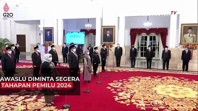 Presiden Joko Widodo Minta KPU dan Bawaslu Langsung Bekerja Siapkan Pemilu 2024