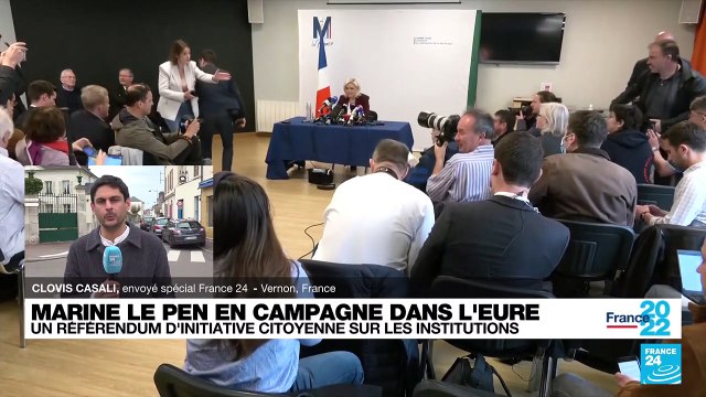 Présidentielle 2022 : Marine Le Pen évoque des réformes institutionnelles