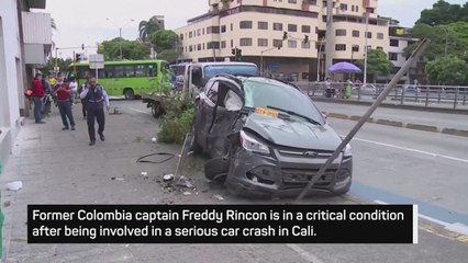 Former Colombia captain Rincon in critical condition following car crash