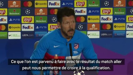 Quarts - Simeone : "On peut encore croire en la qualification"