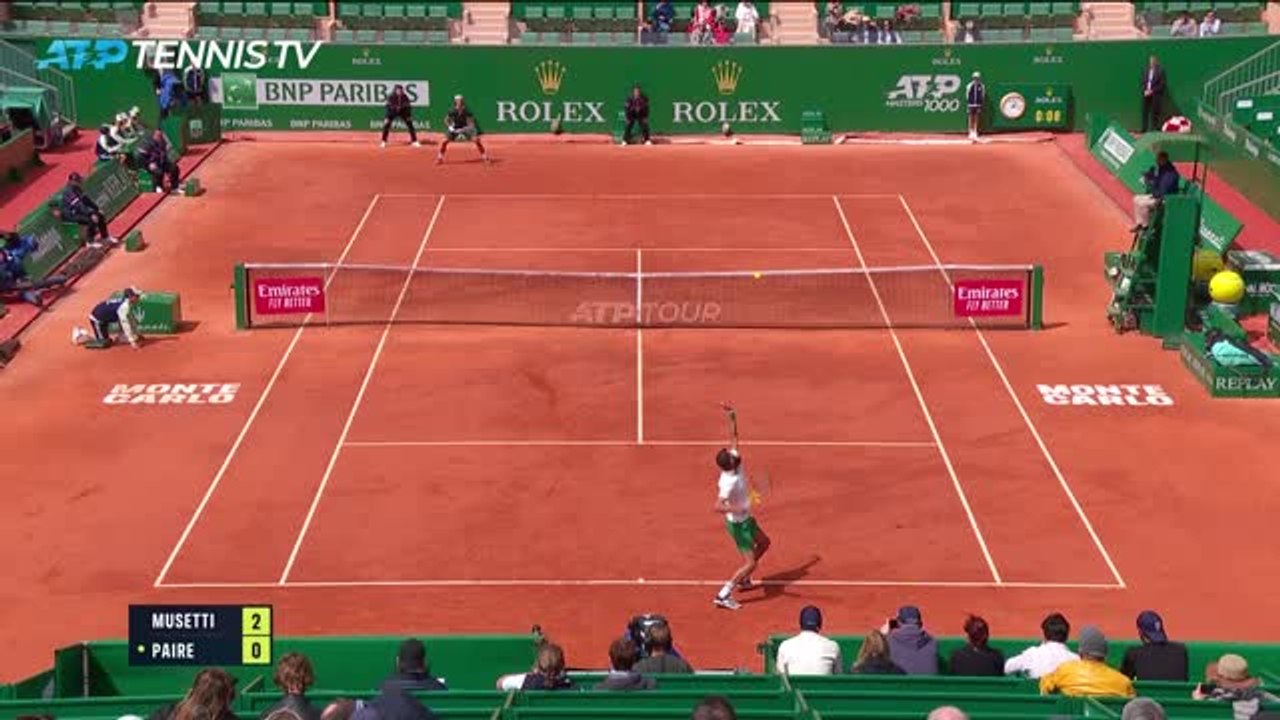 Highlights: Musetti schlägt Paire in Monte Carlo