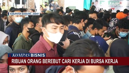 Ribuan Orang Rela Berdesakan Padati Bursa Kerja di Soreang Demi Mendapatkan Pekerjaan