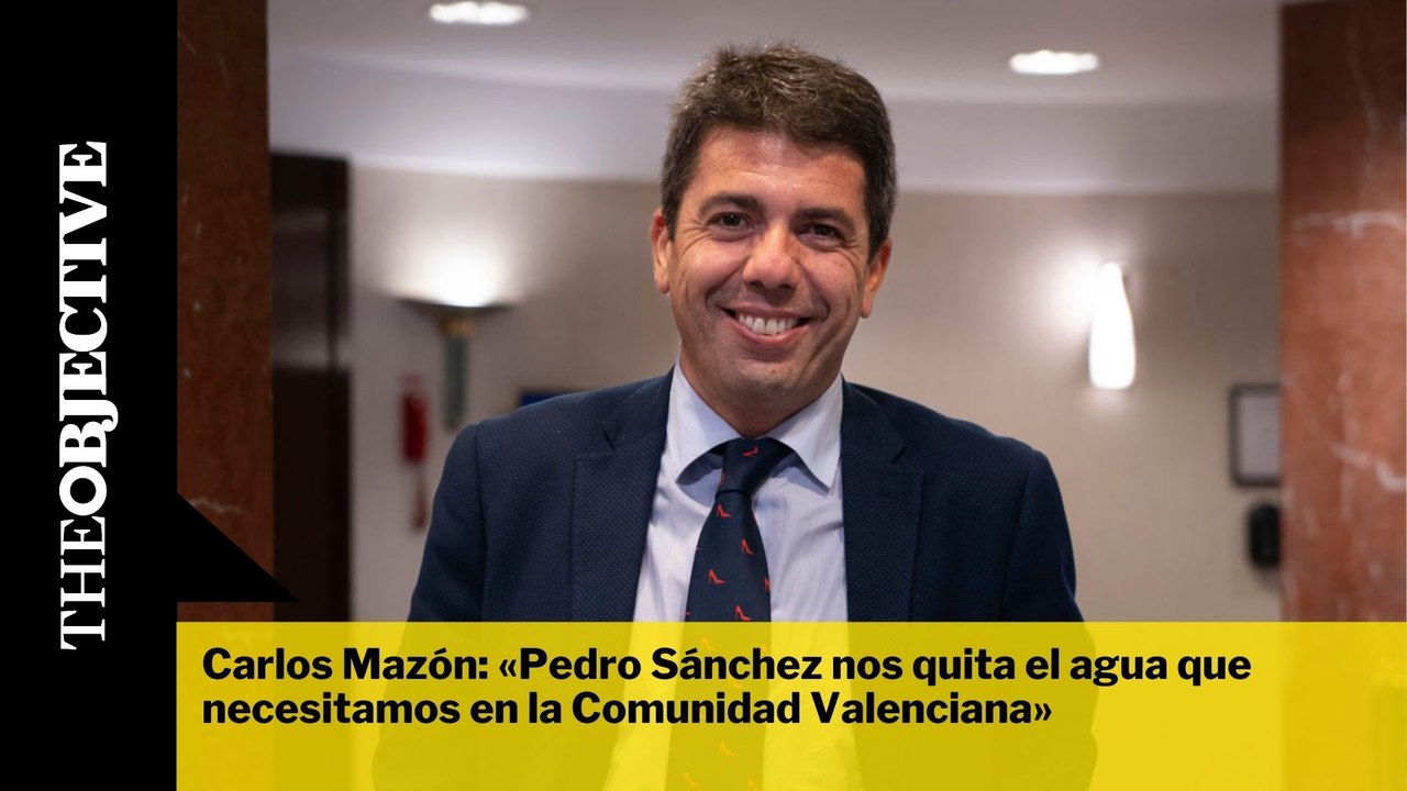 Carlos Mazón: «Pedro Sánchez nos quita el agua que necesitamos en la Comunidad Valenciana»