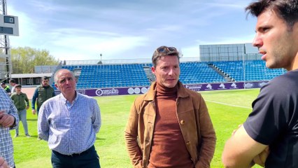 Urdiales con el Deportivo Guadalajara para promocionar Brihuega