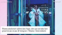 Rihanna enceinte : shooting glamour et sexy pour Vogue, son baby-bump de plus en plus impressionnant