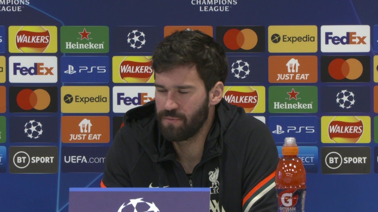 Alisson previews Liverpool - Benfica