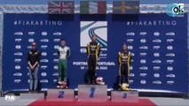 Un piloto ruso hace el saludo nazi tras ganar en el europeo junior de karting