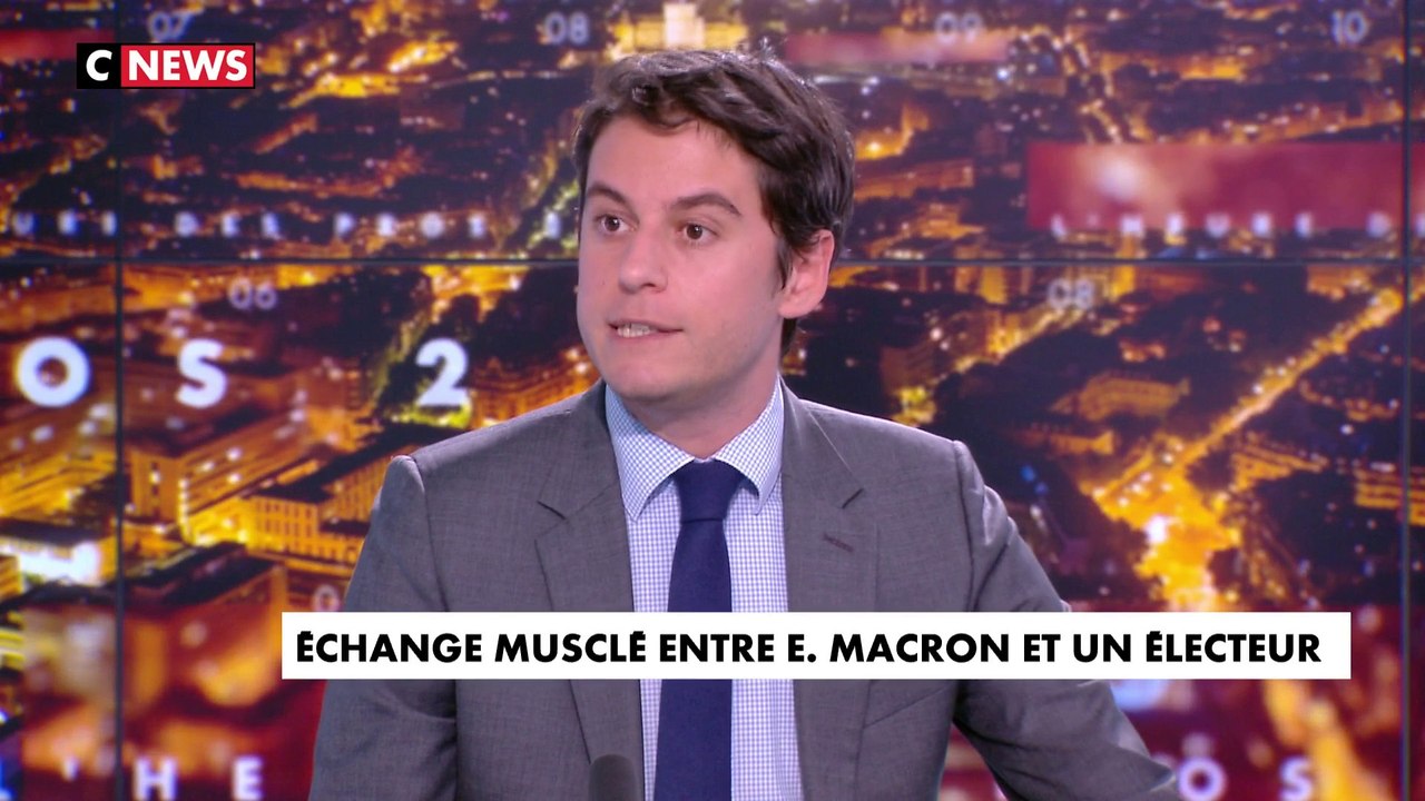 Gabriel Attal sur l'accrochage d'Emmanuel Macron : «Marine Le Pen fait une campagne en chaussons pendant que le chef de l'Etat va sur le terrain»