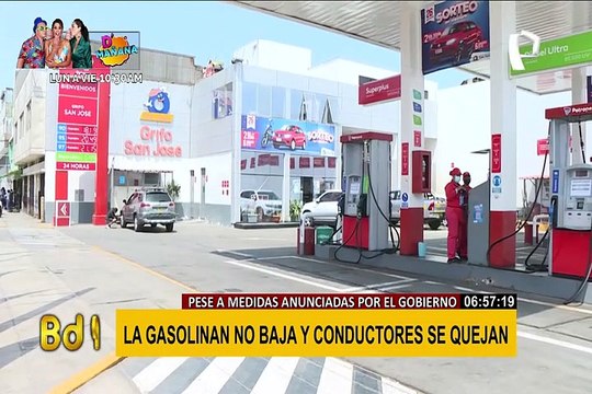 Precio de la gasolina no baja: conductores preocupados pese a medidas del Gobierno