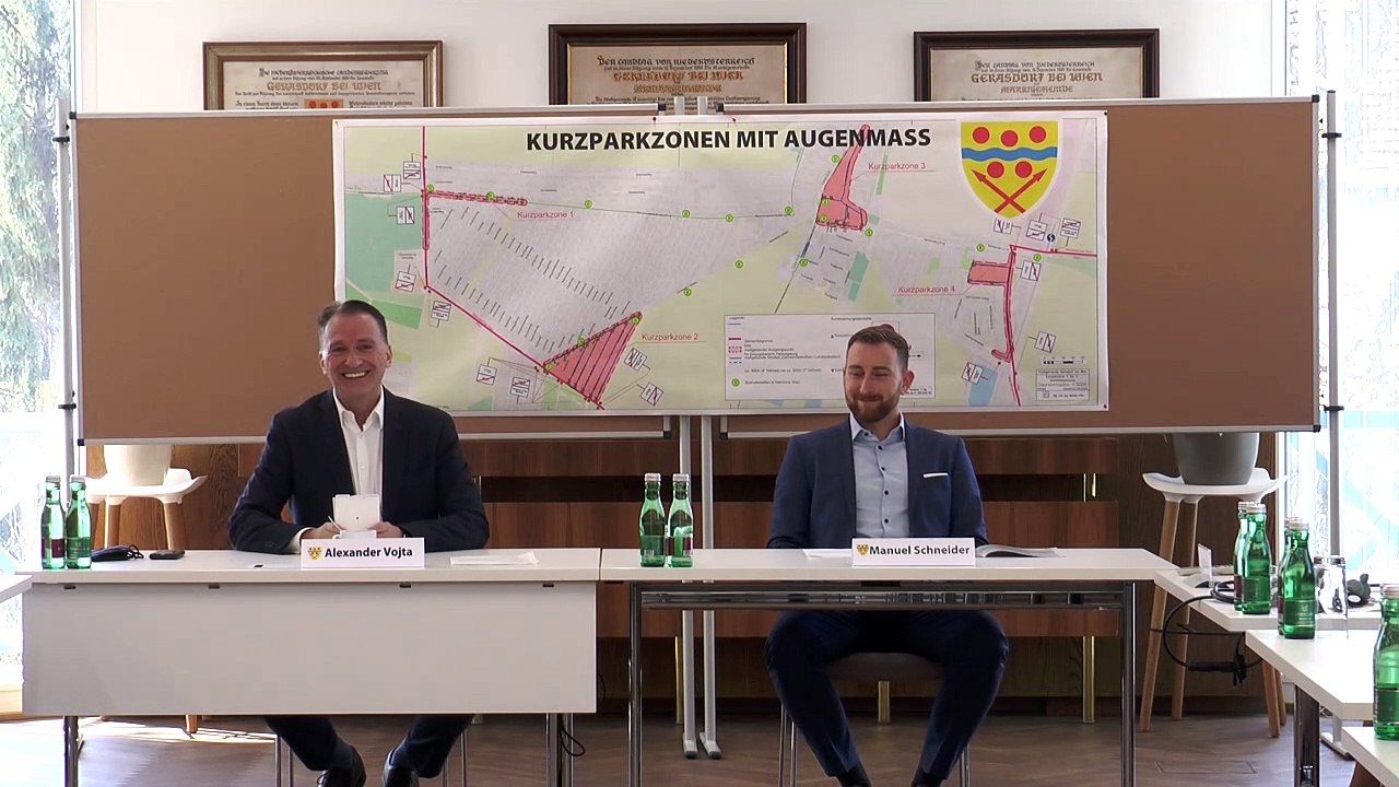 Kurzparkzonen Gerasdorf  Pressekonferenz
