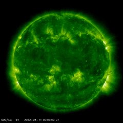 Flashing Solar Flares April 12th 2022