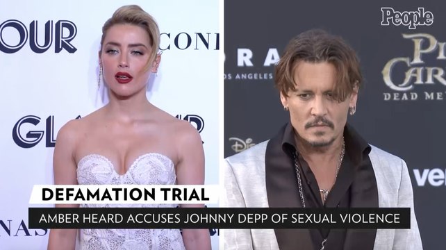 Amber Heard Accuses Johnny Depp of 'Sexual Violence' at Defamation Trial, He Calls Claim 'Fictitious'