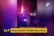 SJL: delincuentes hacen forado en la pared para vaciar restobar