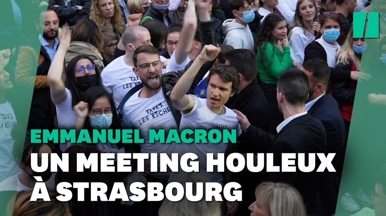 À Strasbourg, le meeting d'Emmanuel Macron perturbé par plusieurs incidents