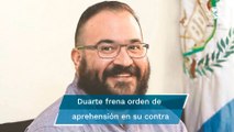 Juez concede a Javier Duarte suspensión contra órdenes de aprehensión